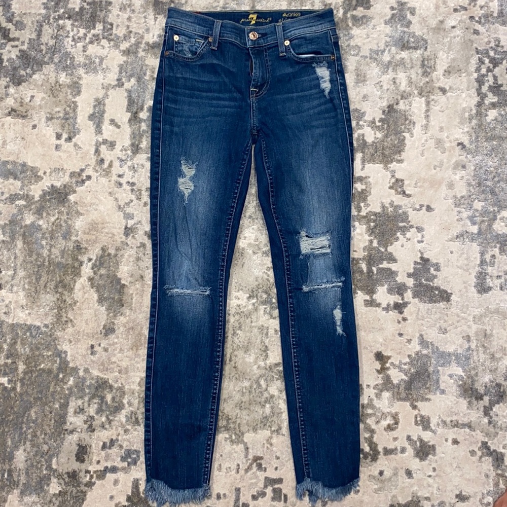 7 FOR ALL MAN KIND, The Ankle Skinny Jeans